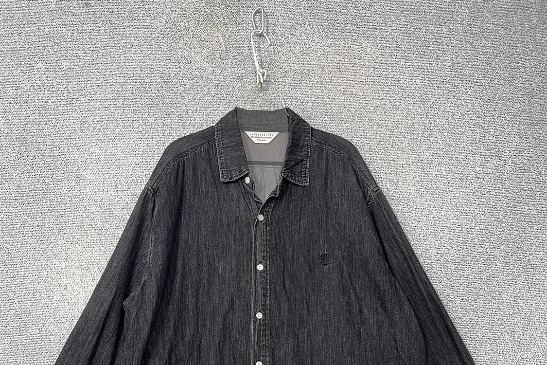 라퍼지스토어 흑청 오버핏 데님 셔츠 L 상품이미지3