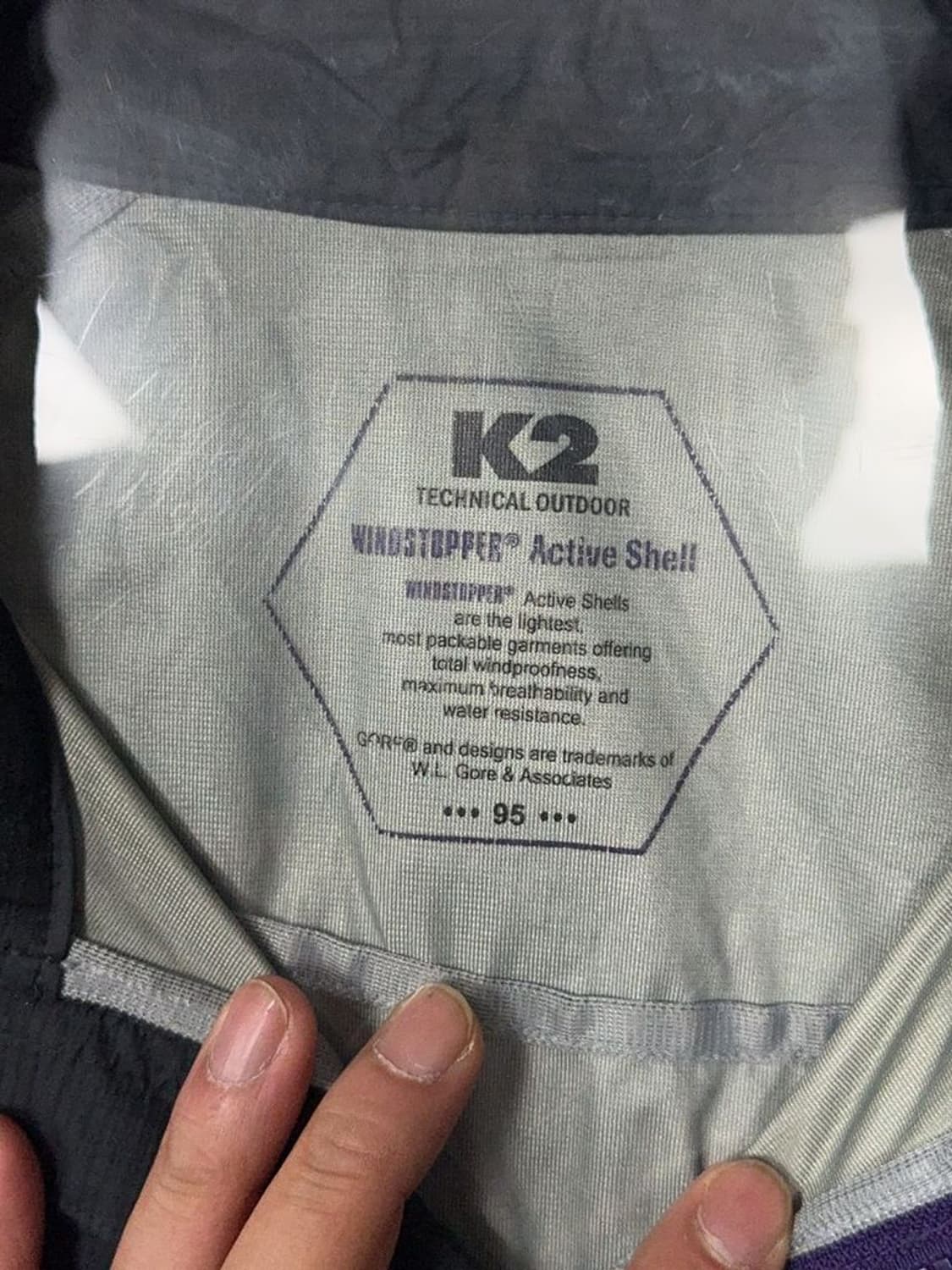 K2 블랙 등산 기능성 바람막이 95 상품이미지8