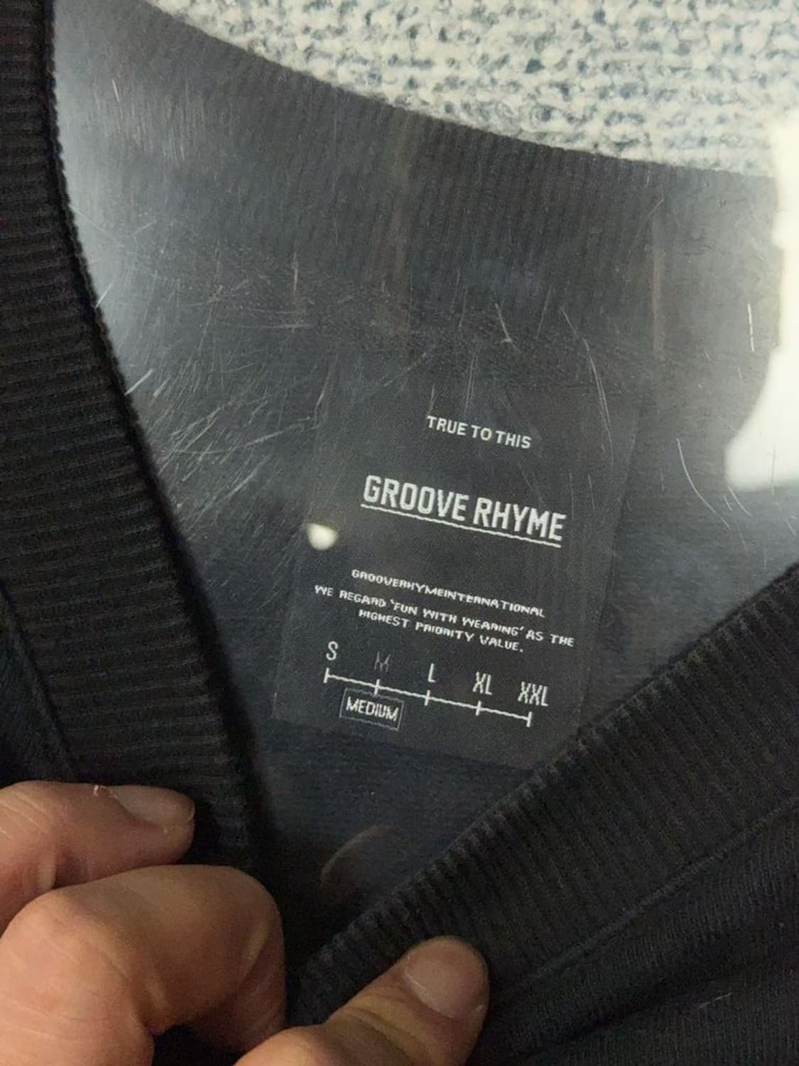 그루브라임 프린팅 블랙 맨투맨 MEDIUM 상품이미지7