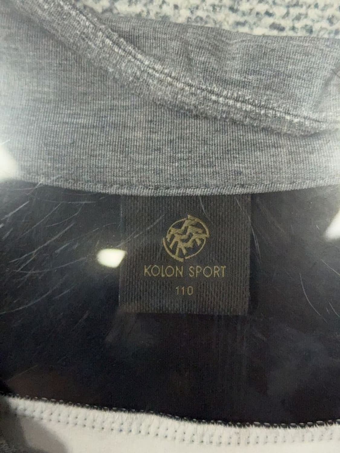 코오롱 그레이 로고 플리스 후리스집업 110 상품이미지7