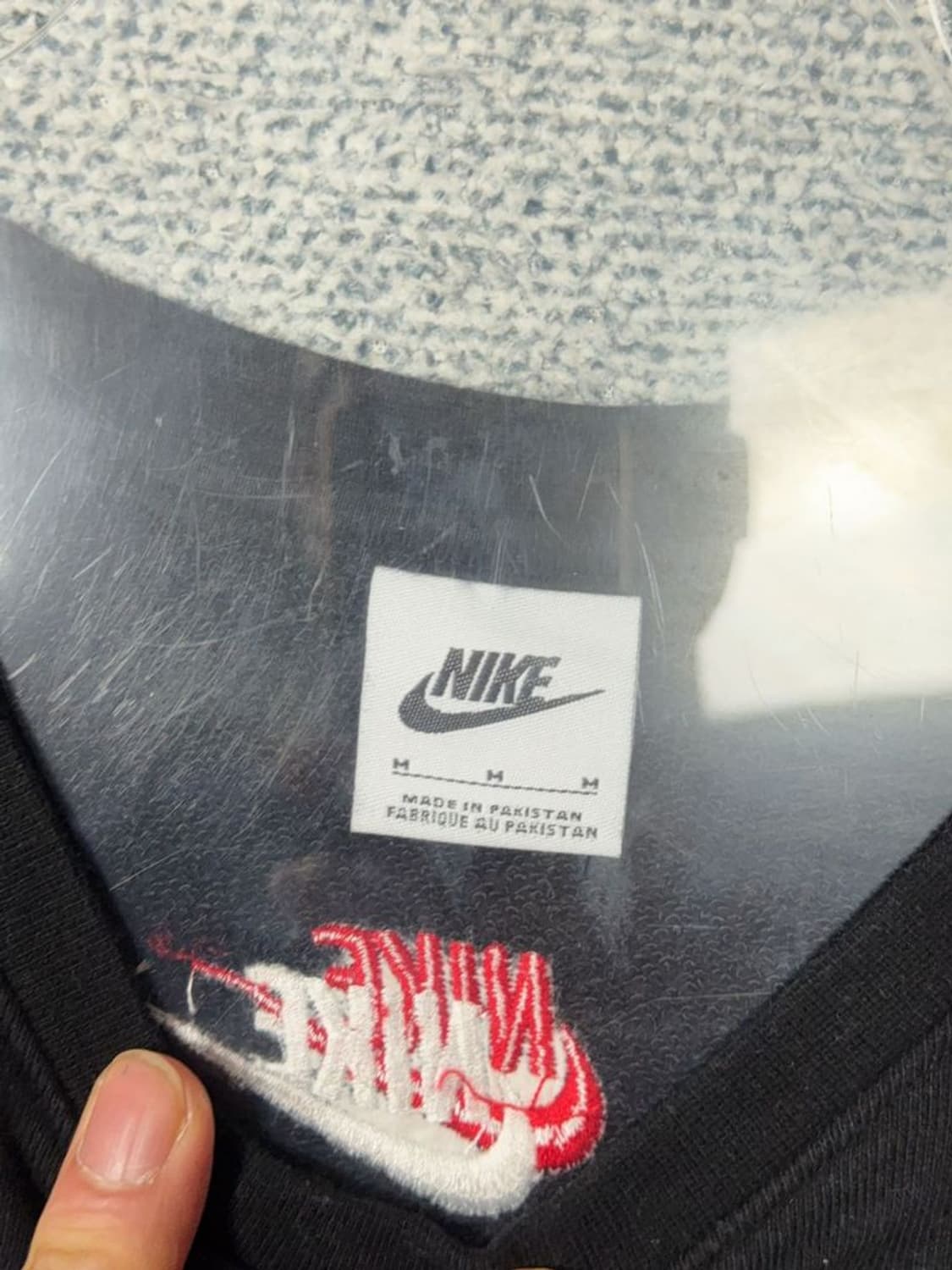 나이키 블랙 멀티 스우시 맨투맨 M 상품이미지7