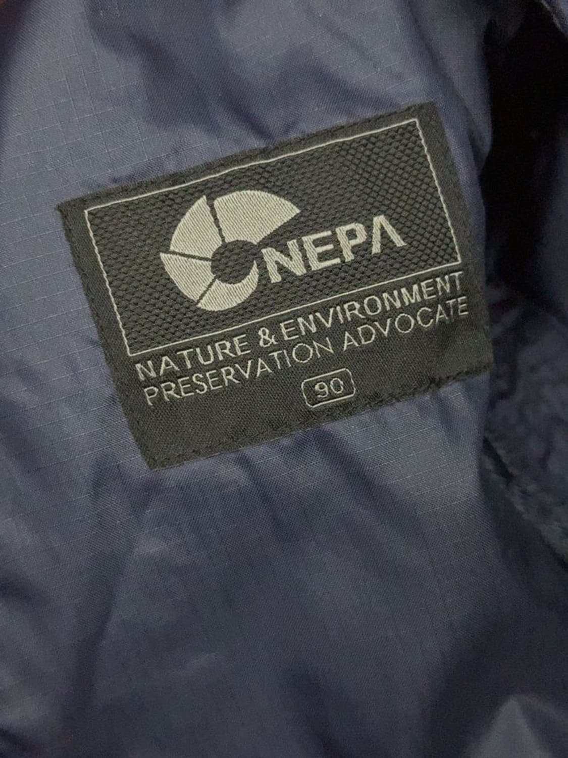 네파 네이비 로고 기능성 후드 바람막이 90 상품이미지7