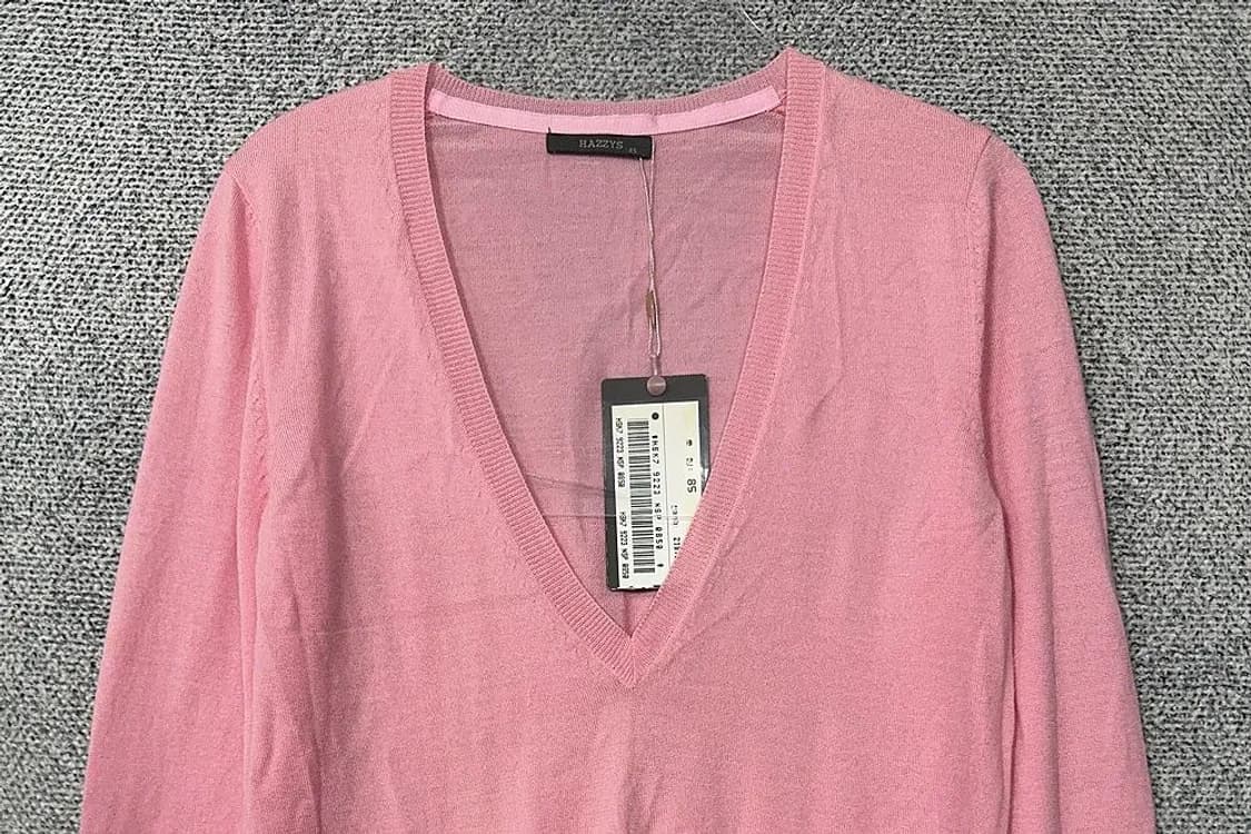 [새상품]해지스 여성 캐시미어 핑크 니트 85 상품이미지3