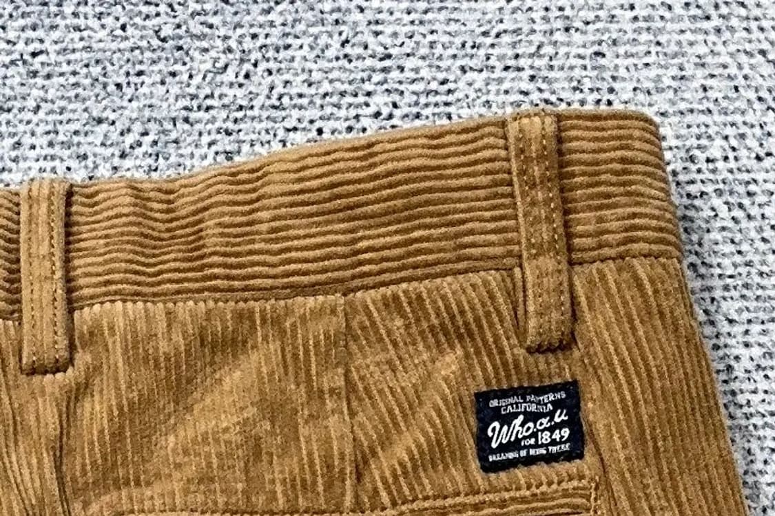 후아유 카멜 코듀로이 바지 M 상품이미지7