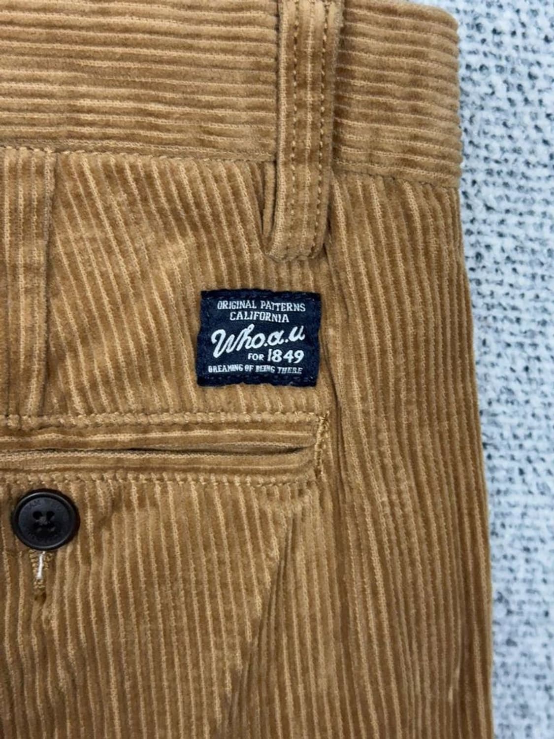 후아유 카멜 코듀로이 바지 M 상품이미지8