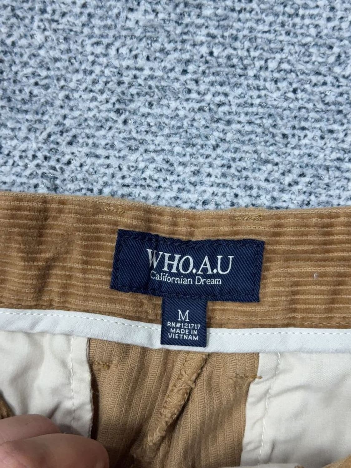 후아유 카멜 코듀로이 바지 M 상품이미지9