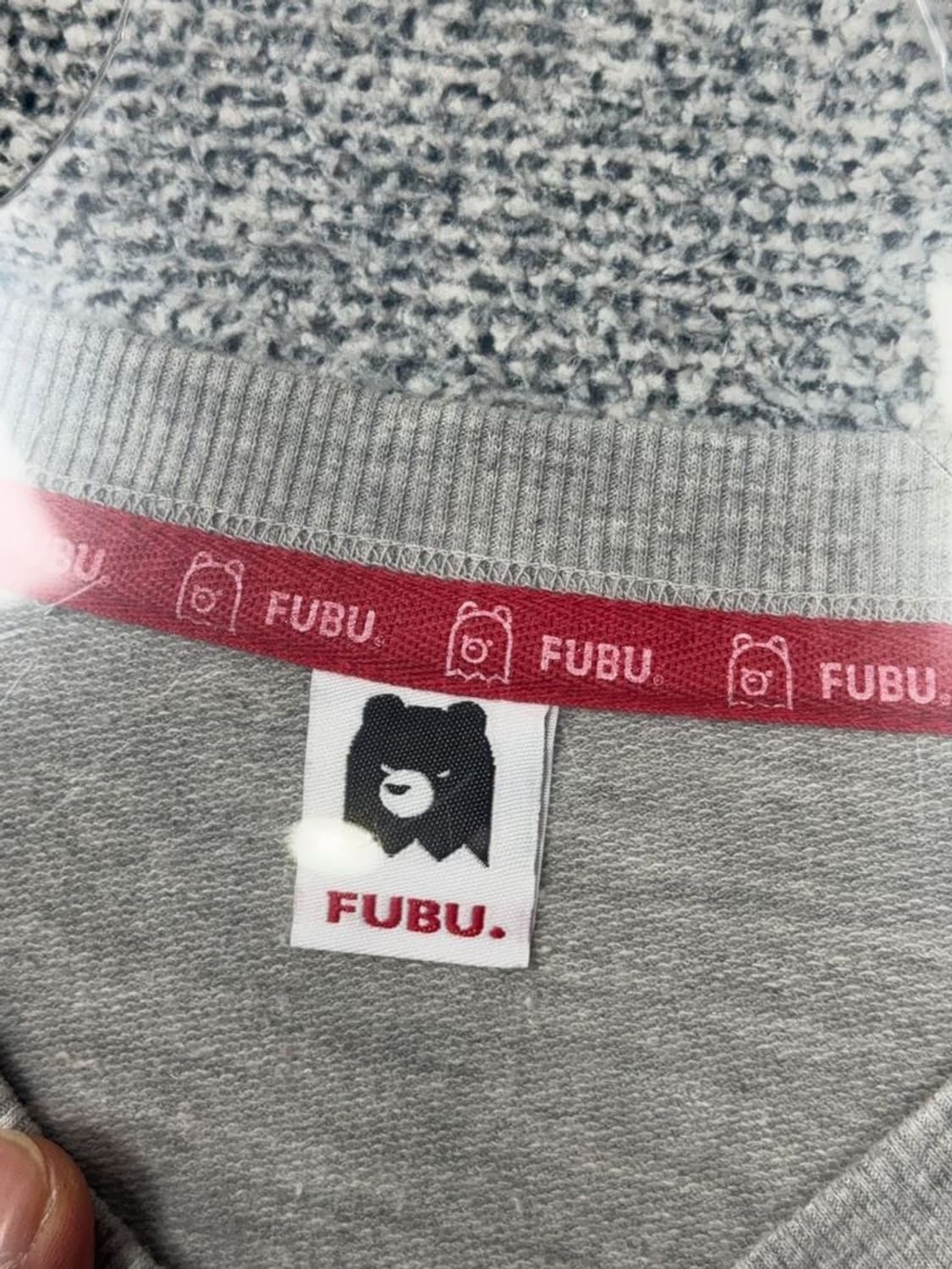 푸부 프린팅 라이트 그레이 오버 맨투맨 105(88) 상품이미지9