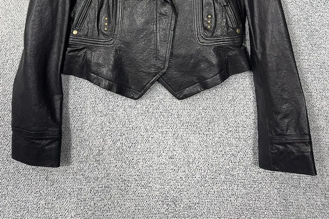 여성 빈티지 징 쉽스킨 양가죽 자켓 66 상품이미지4