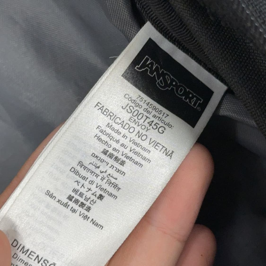 잔스포츠 블랙 패치 로고 백팩 상품이미지6
