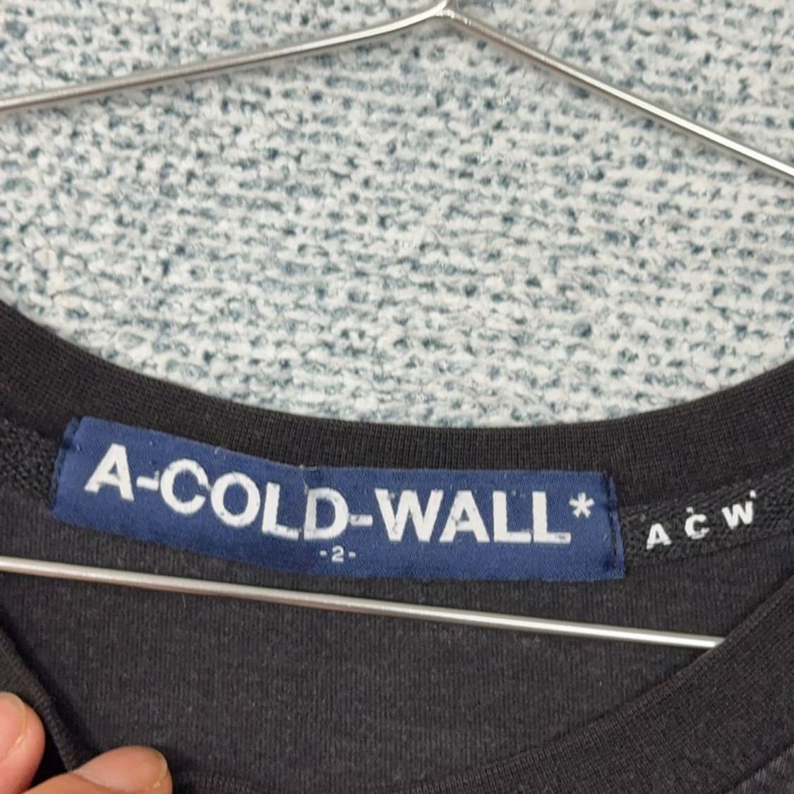 A-COLD-WALL 빈티지 블랙 프린팅 반팔티 2 상품이미지8