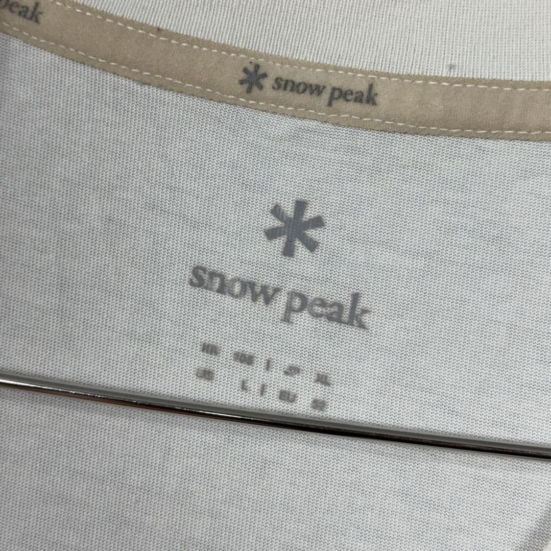 스노우피크 프린팅 화이트 긴팔티 L 상품이미지3