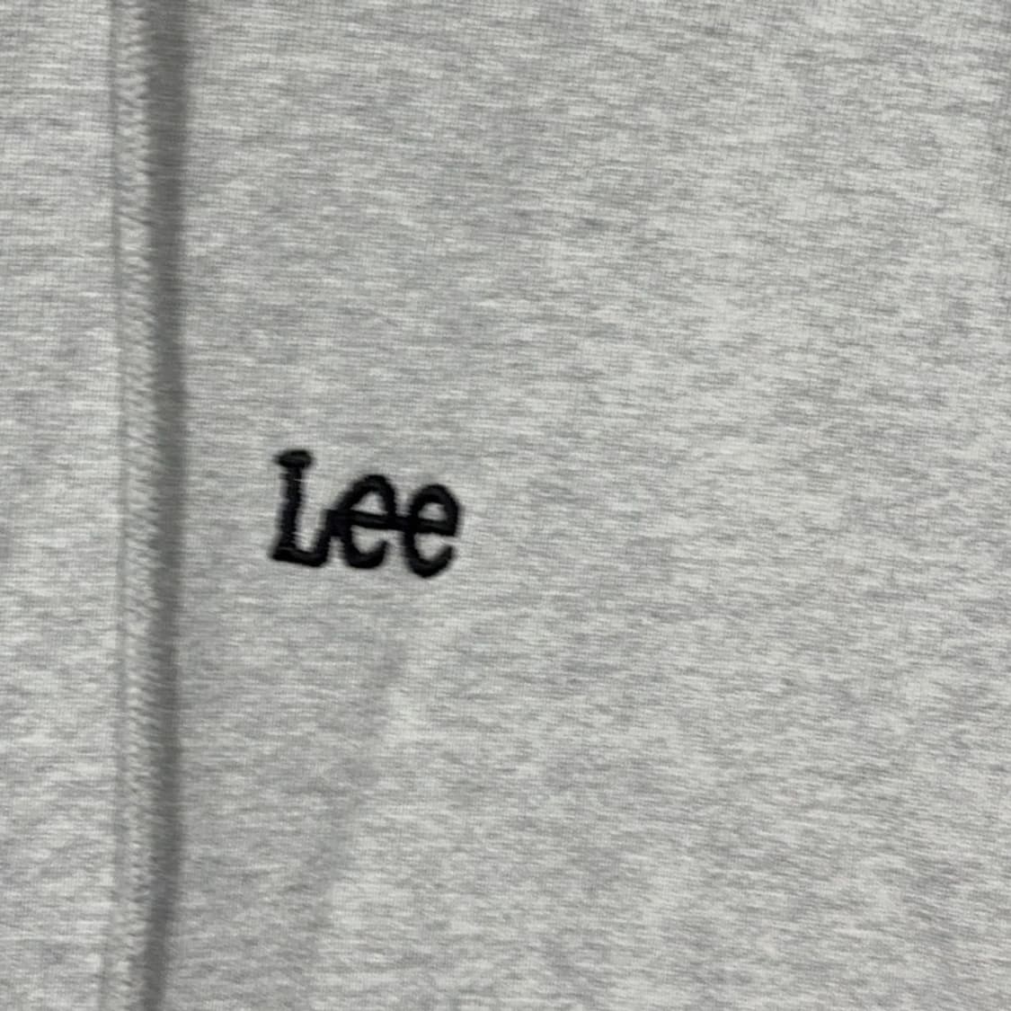 리 LEE 로고 라이트 그레이 후드티 S 상품이미지4