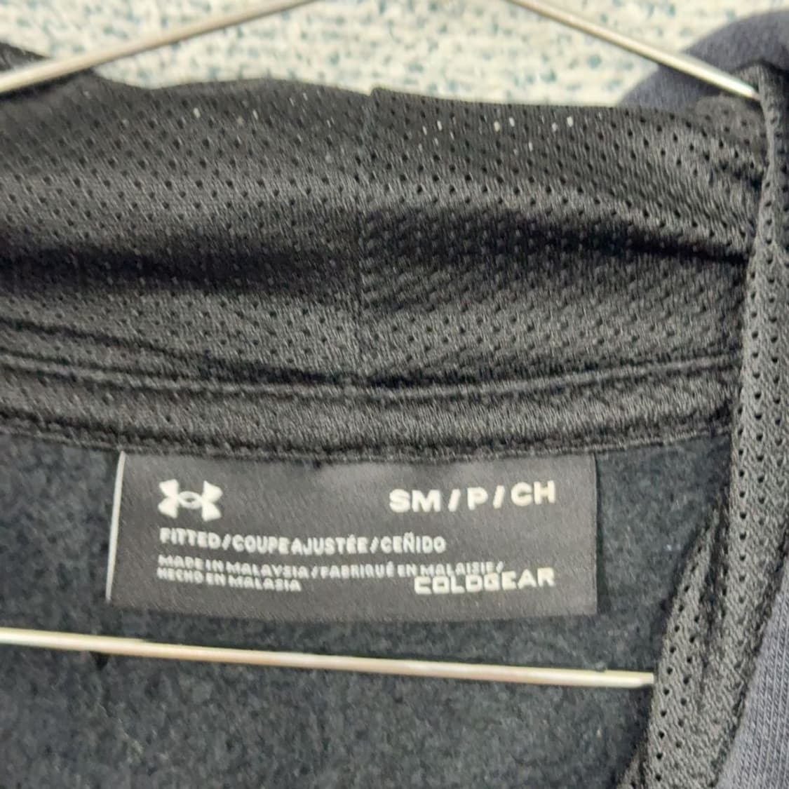 언더아머 블랙 로고 후드티 SM/P/CH 상품이미지3