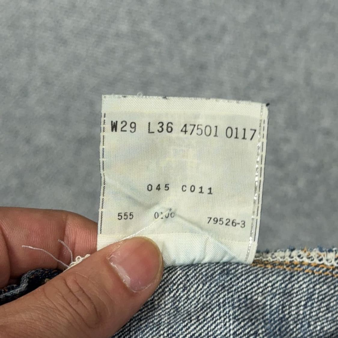 리바이스 501 빈티지 워싱 데님 스커트 29 36 상품이미지8