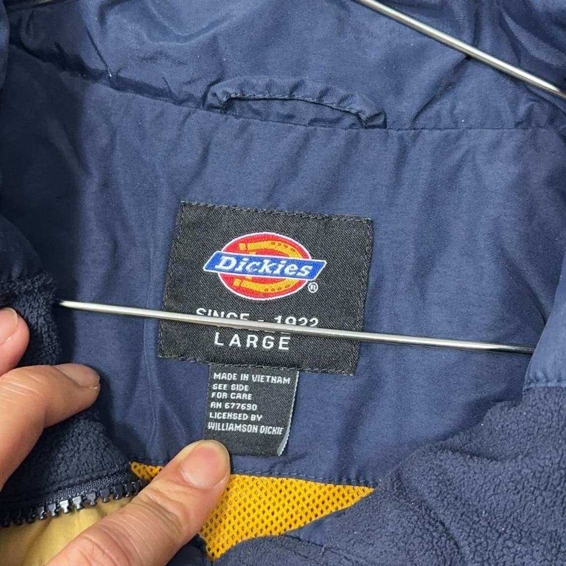 디키즈 네이비 로고 바람막이 LARGE 상품이미지4