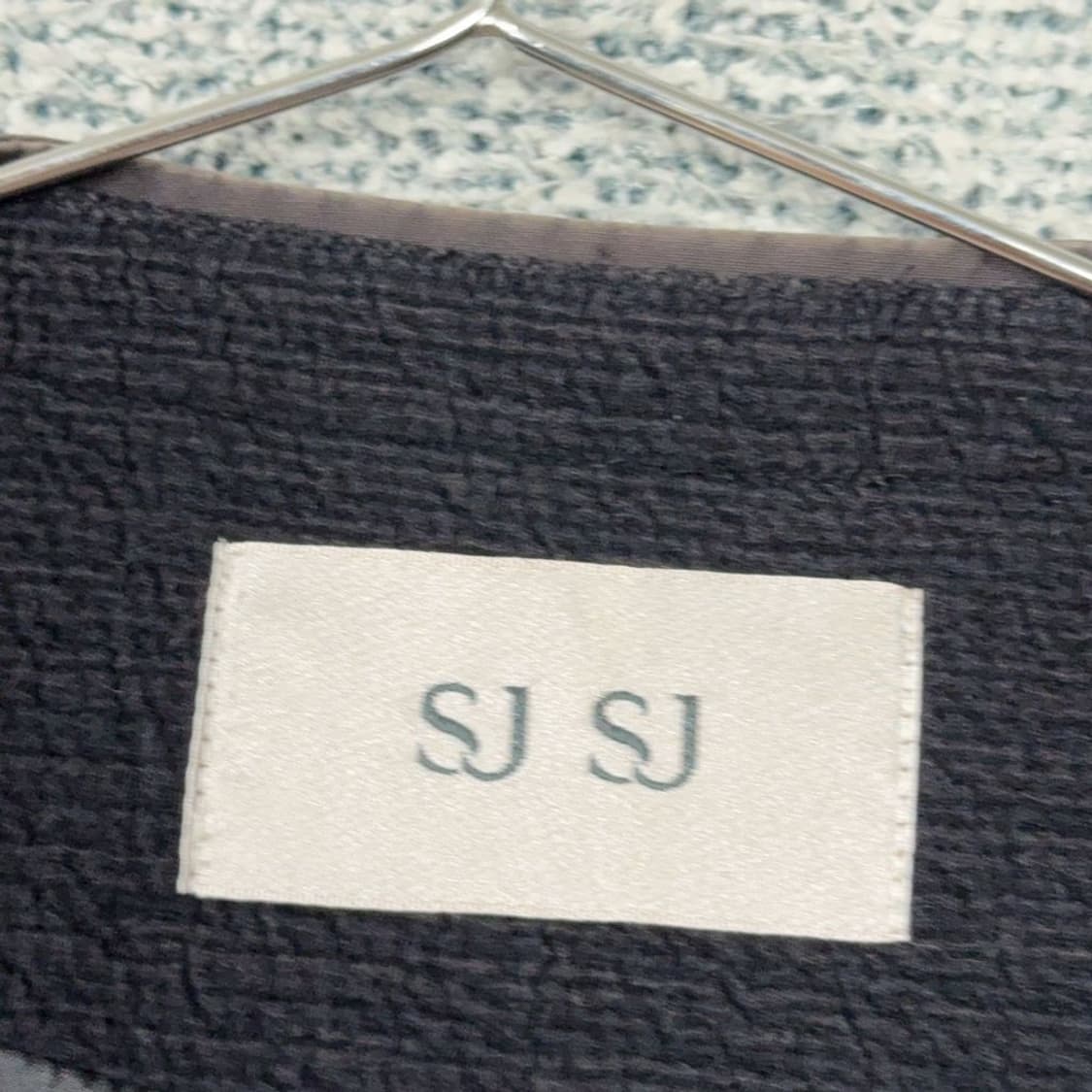 SJSJ 여성 한섬 빈티지 포켓 블랙 블루종 자켓 76-90-155 상품이미지3