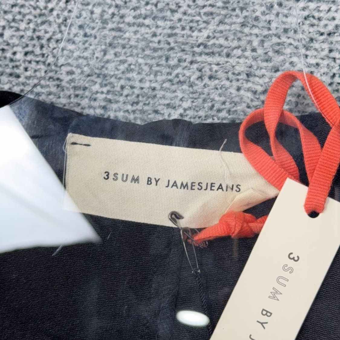[새상품]JAMES JEANS 블랙 스컬 큐빅 백로고 후드 야상 자켓 MM 상품이미지5