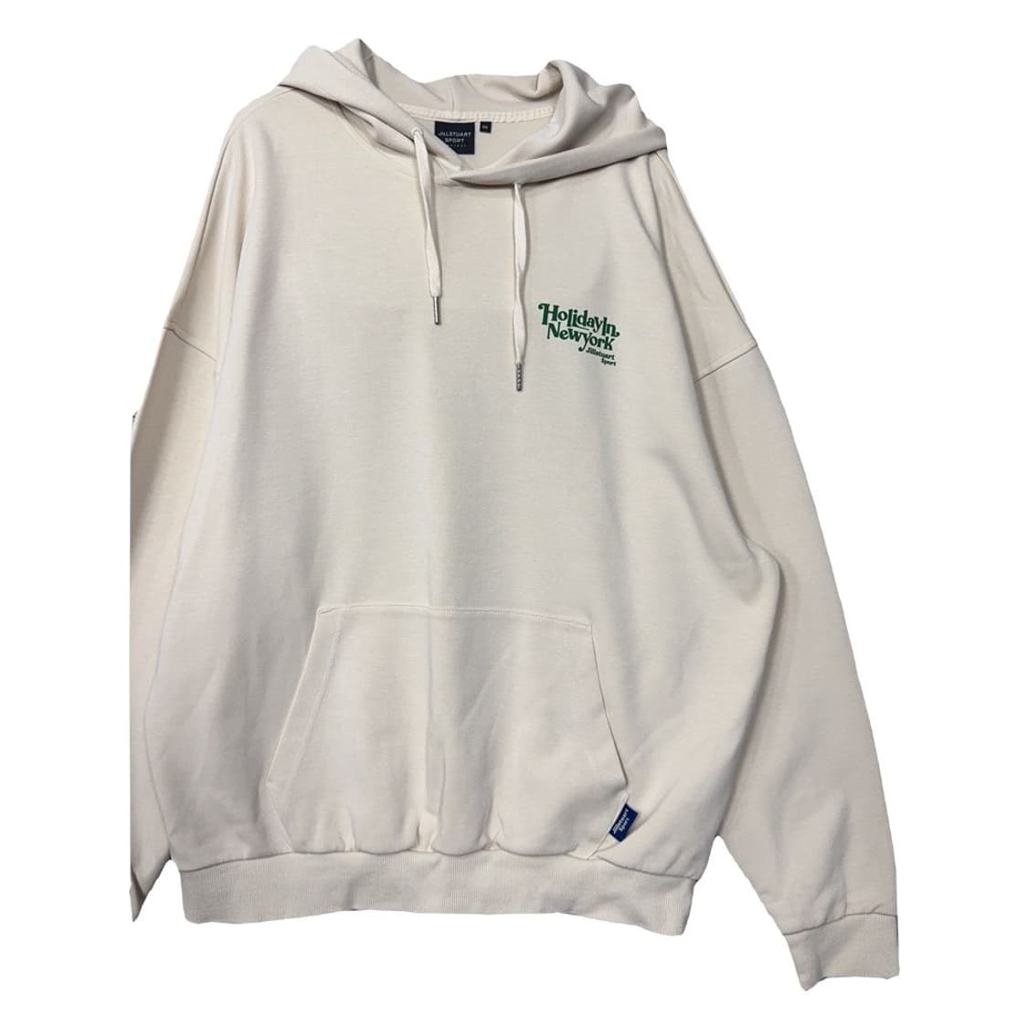 질스튜어트 크림 백프린팅 후드티 100(L) 상품이미지2