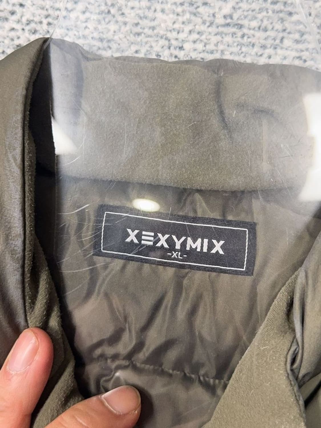 젝시믹스 카키 구스다운 거위털 경량 패딩 조끼 XL 상품이미지8