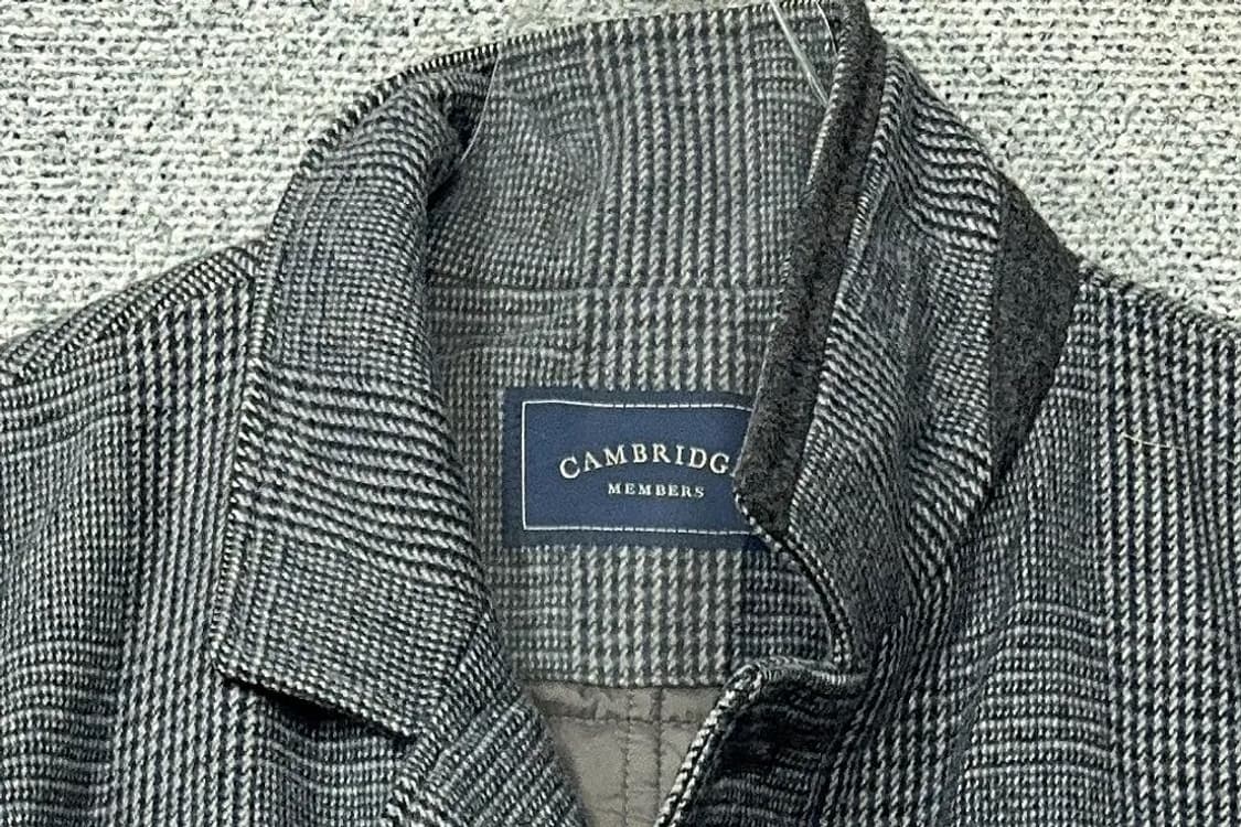 캠브릿지 멤버스 체크 그레이 클래식 울 코트 XL 상품이미지5