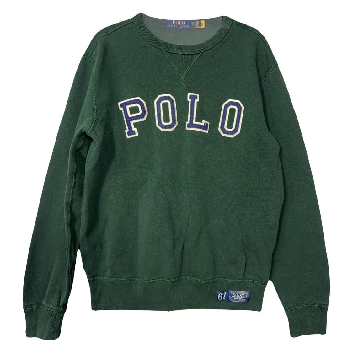 폴로 신형 큐알 스펠 로고 그린 맨투맨 XS 상품이미지1