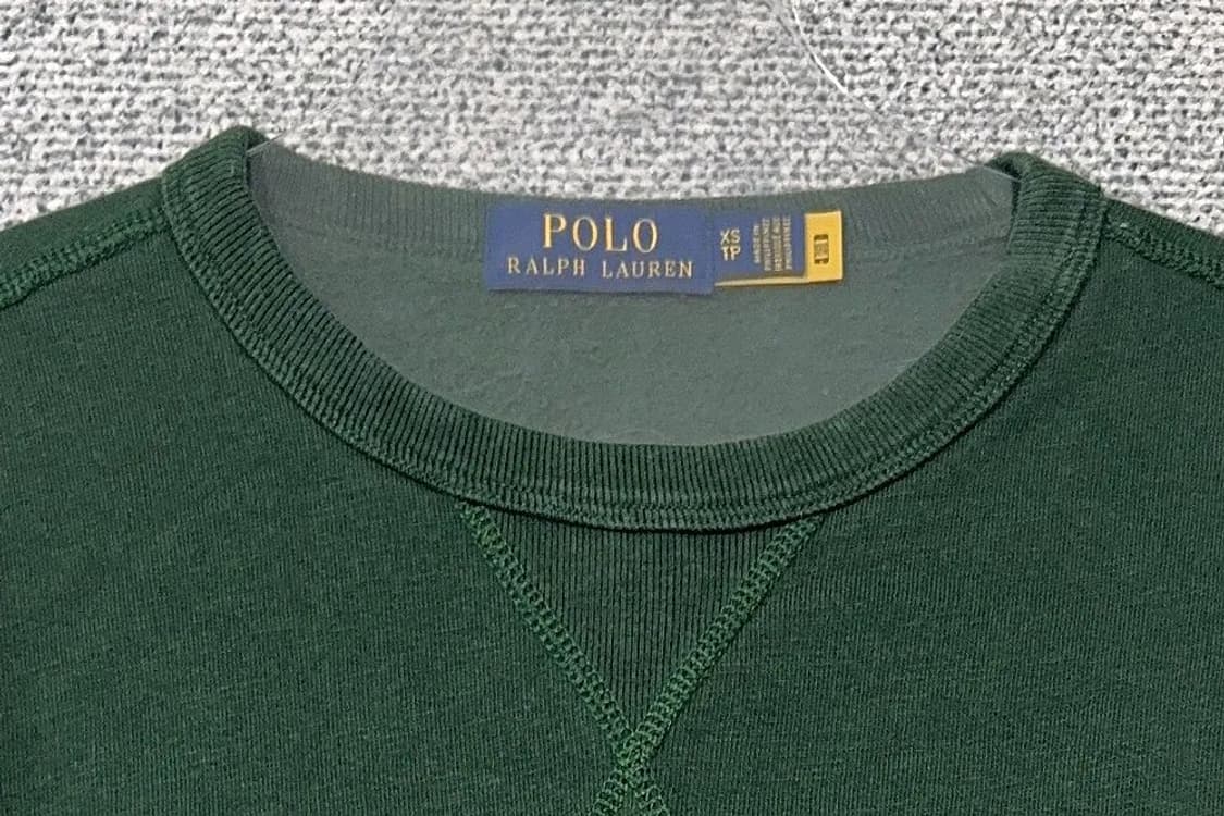 폴로 신형 큐알 스펠 로고 그린 맨투맨 XS 상품이미지5