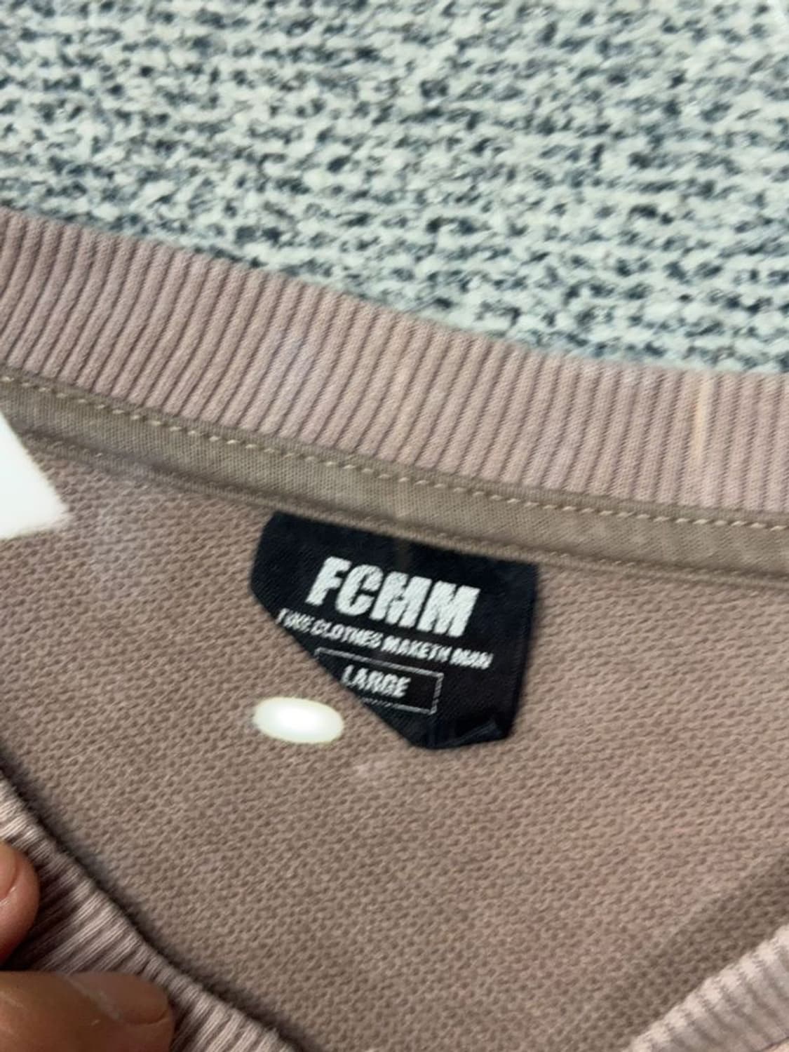 FCMM 로고 캐주얼 베이지 맨투맨 LARGE 상품이미지8