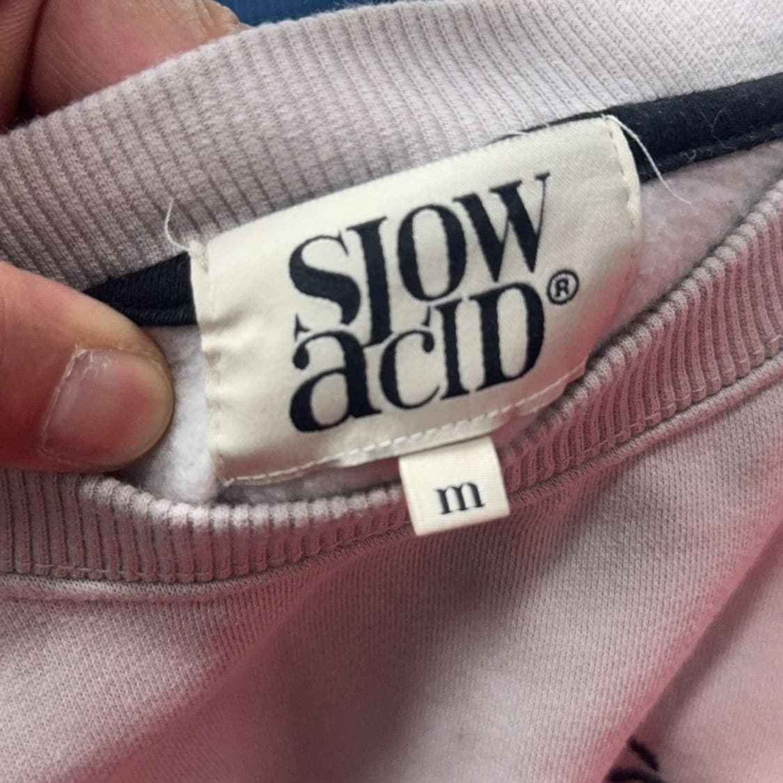 SLOWACID 빈티지 프린팅 크림 맨투맨 M 상품이미지9