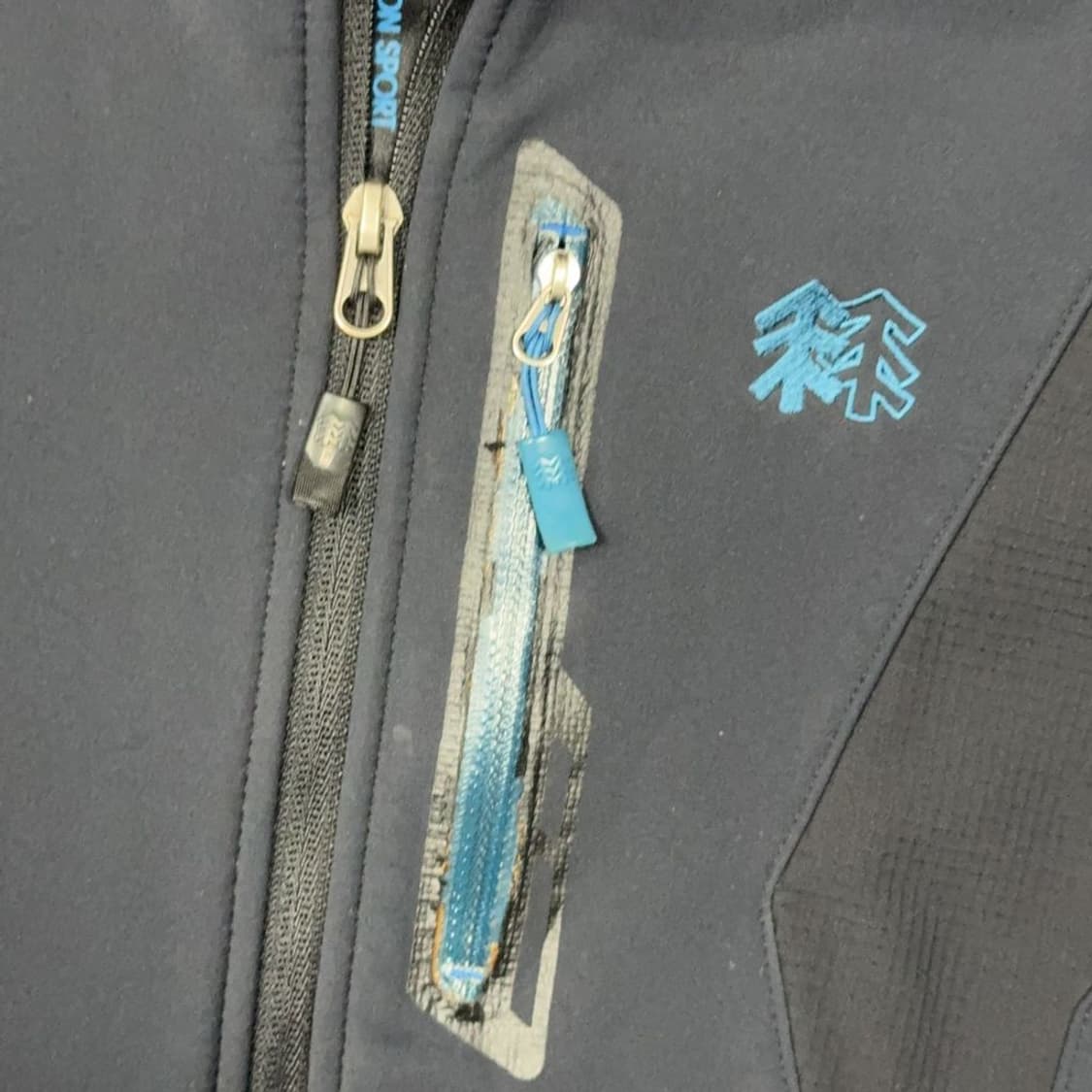 코오롱 소프트쉘 네이비 집업 자켓 상품이미지4