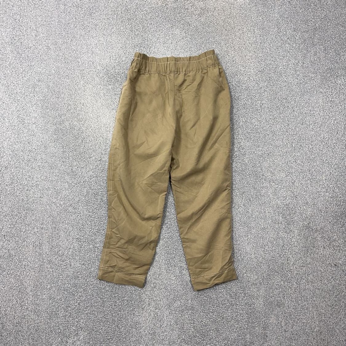 자라 카키 버튼 오버핏 레이온 바지 M 상품이미지2