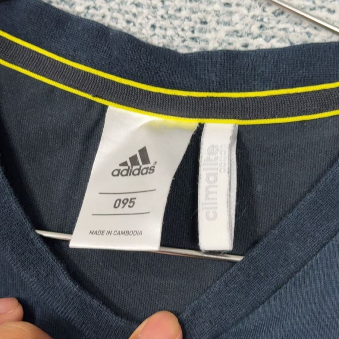 아디다스 프린팅 네이비 기능성 운동 반팔 티 095 상품이미지3