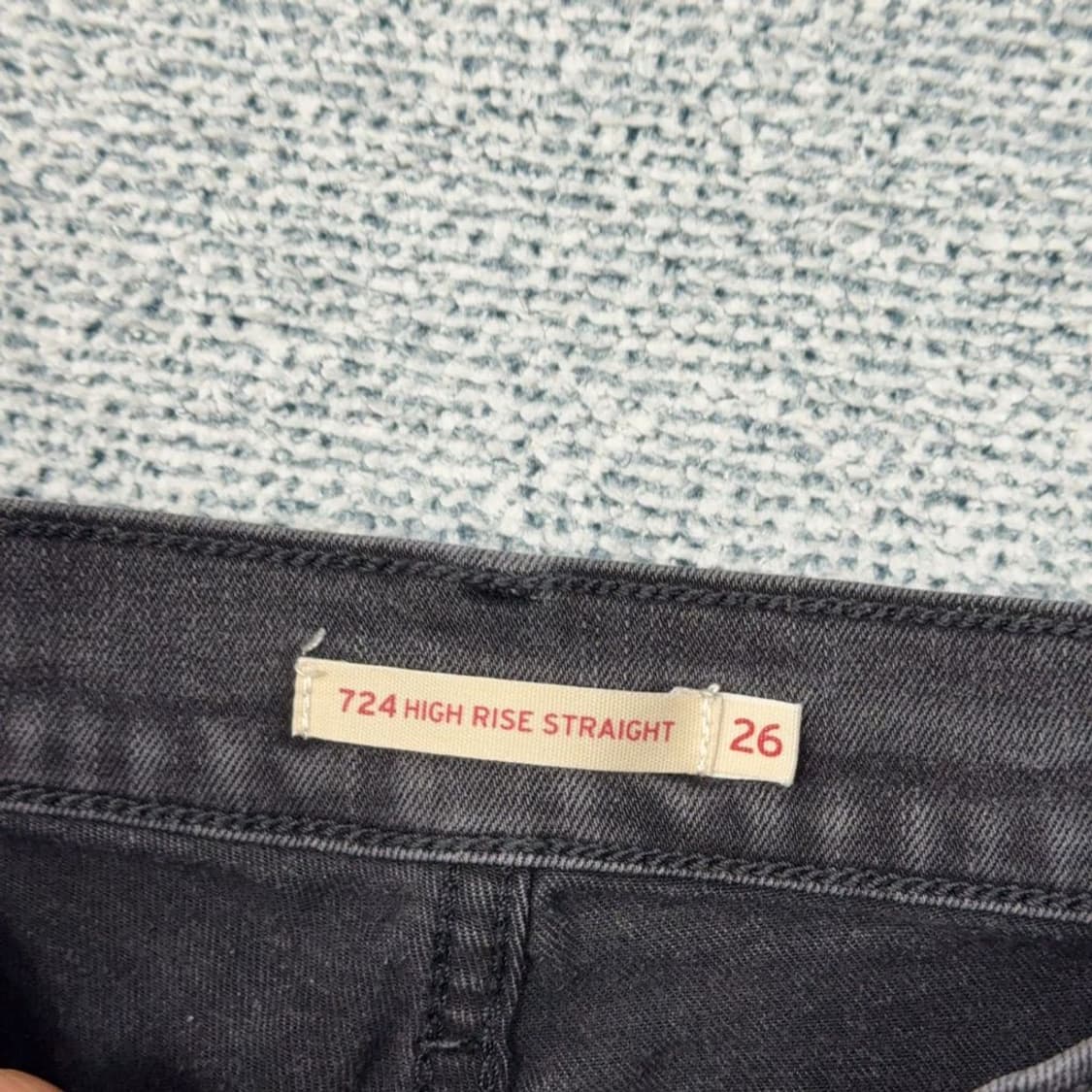 리바이스 724 흑청 캐주얼 청바지 26 상품이미지6