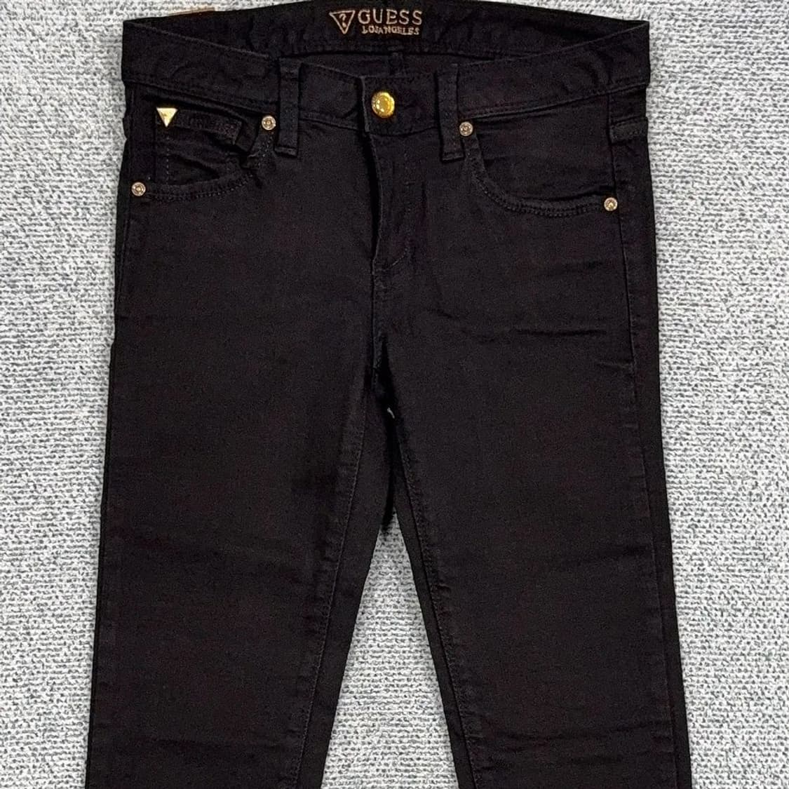 게스 블랙 삼각 로고 스키니진 26 상품이미지3