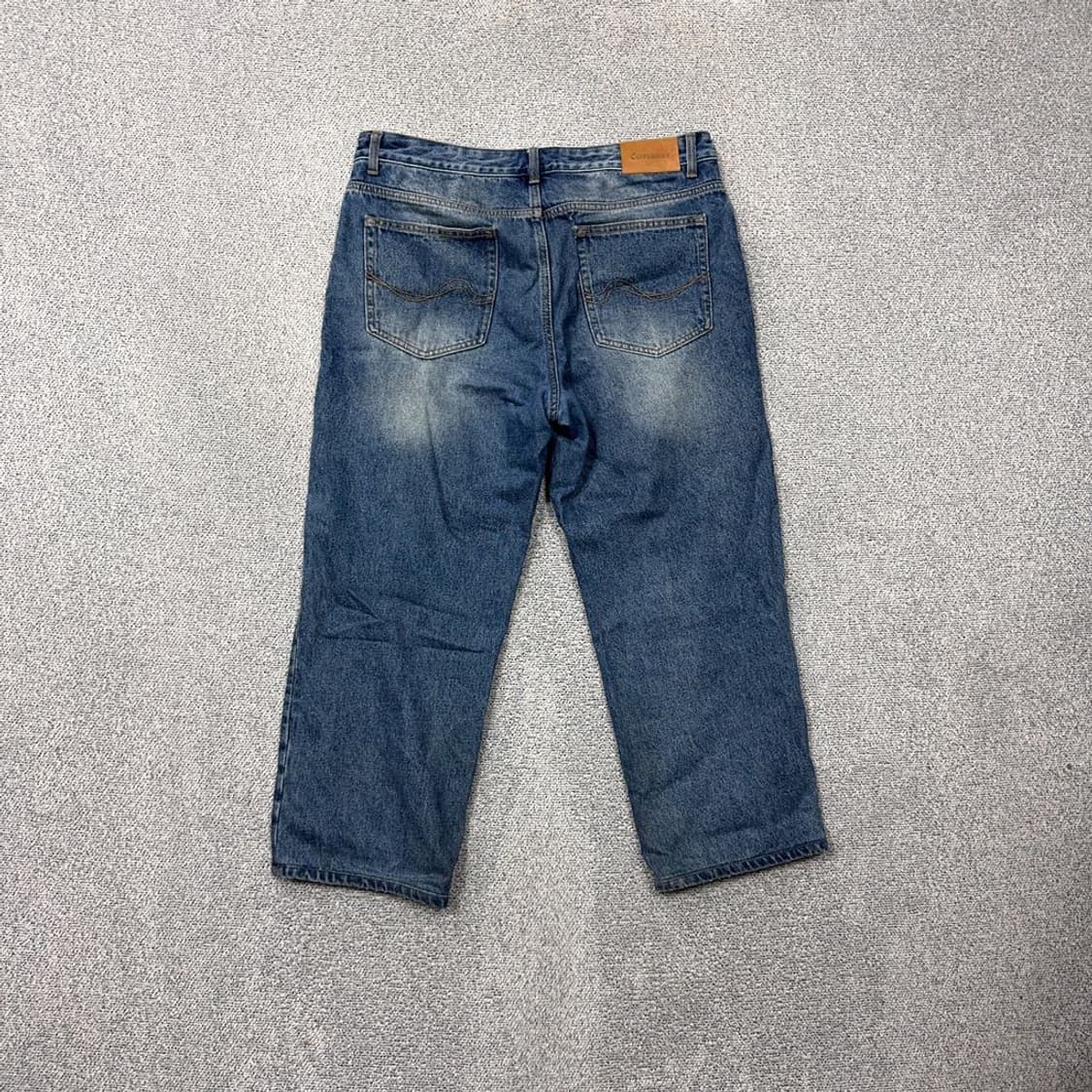 커버낫 워싱 빅와이드 데님 팬츠 X-LARGE 상품이미지2