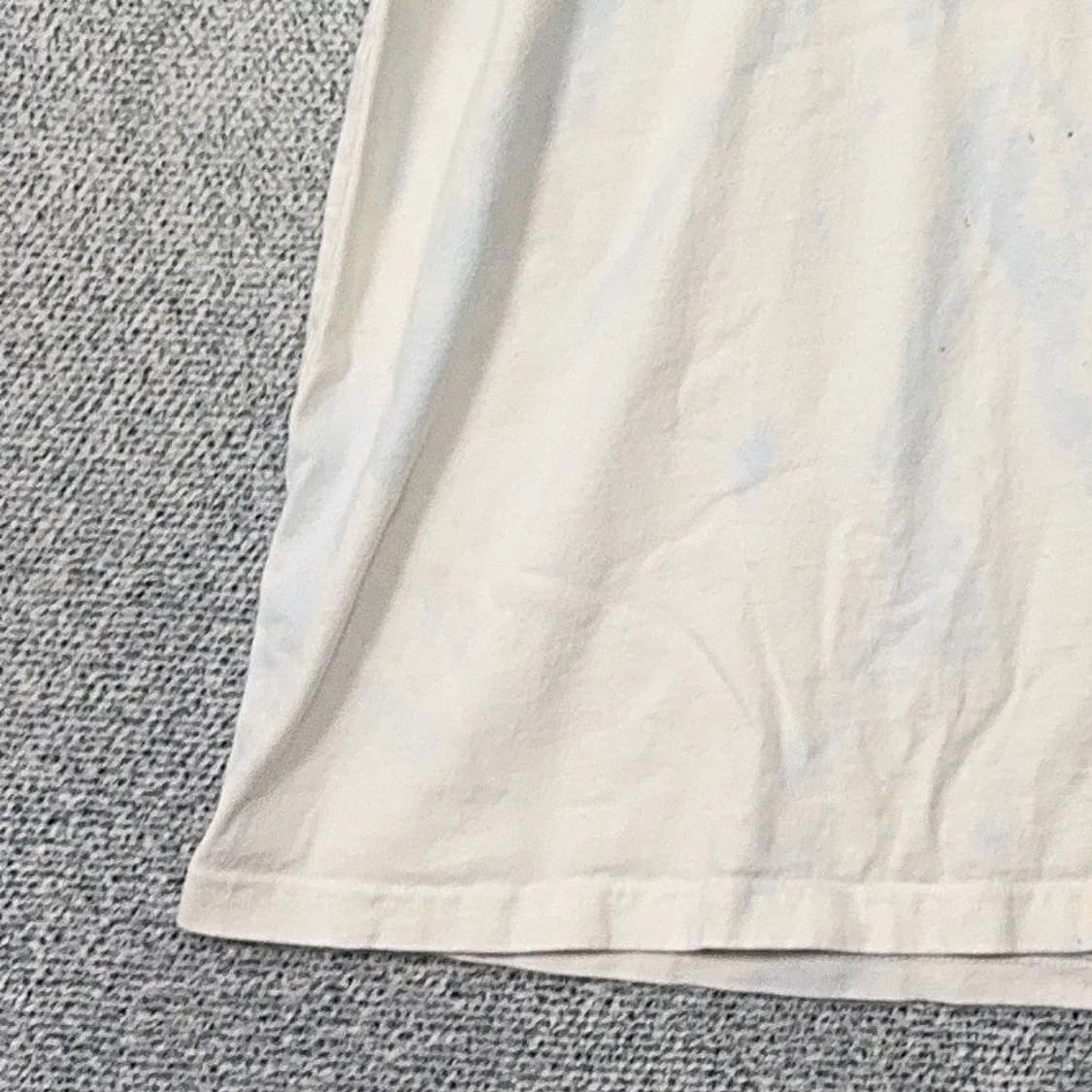 디스이즈네버댓 크림 타이다이 빈티지 로고 반팔 티 L 상품이미지3