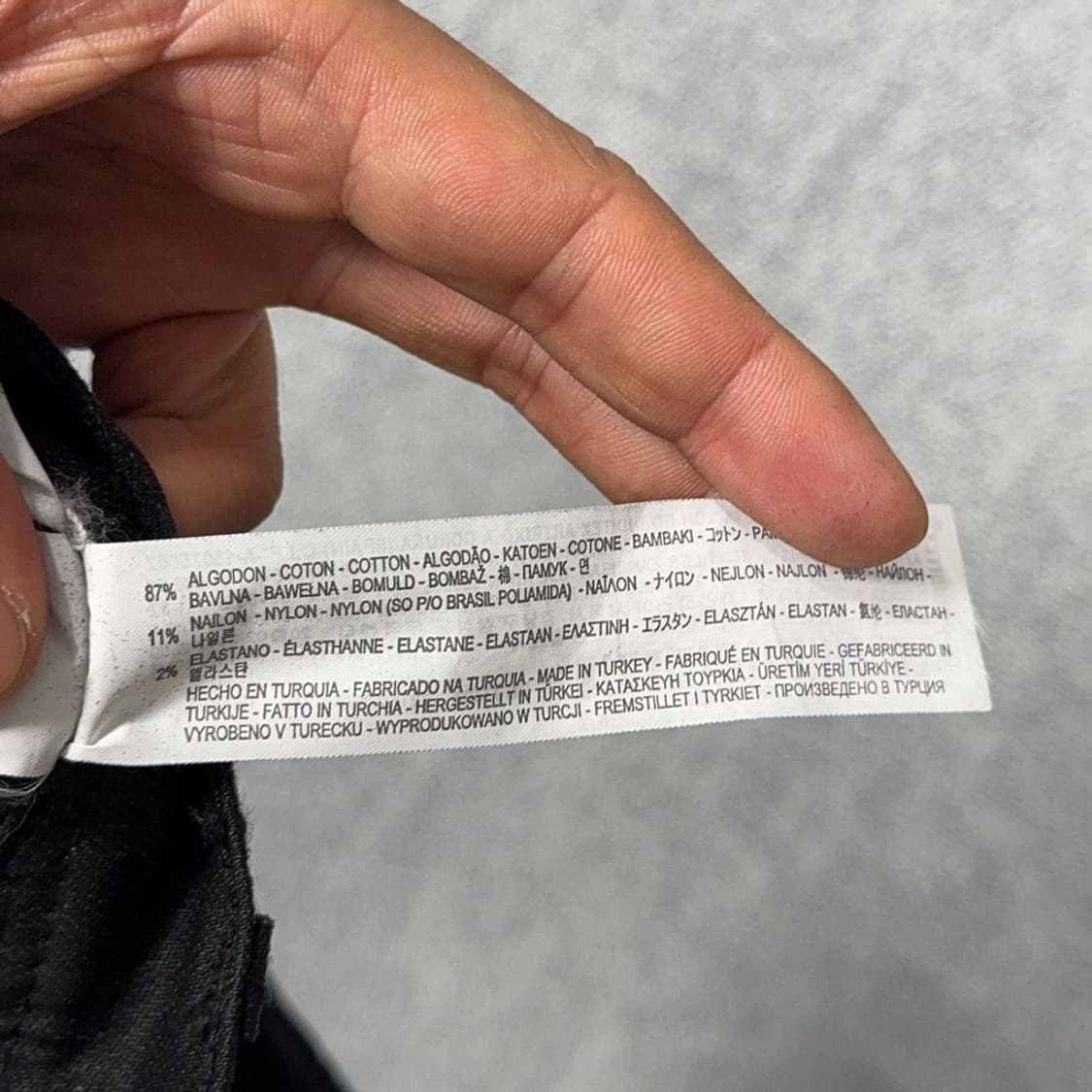 [새상품]자라 블랙 유광 코팅진 EUR 4GUSA 31MEX 31 상품이미지8