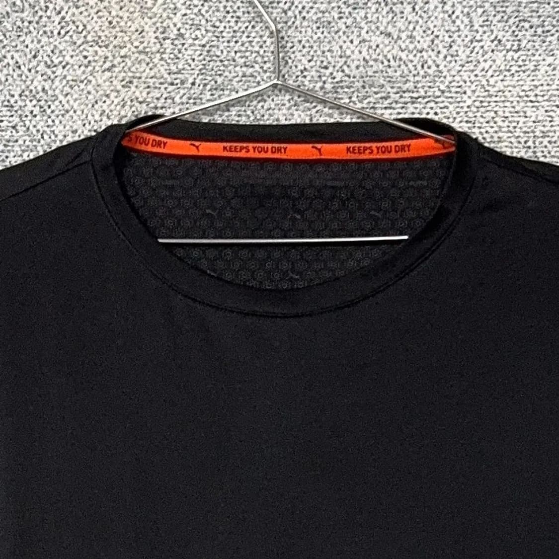 푸마 블랙 기능성 반팔 티 110(XL) 상품이미지3