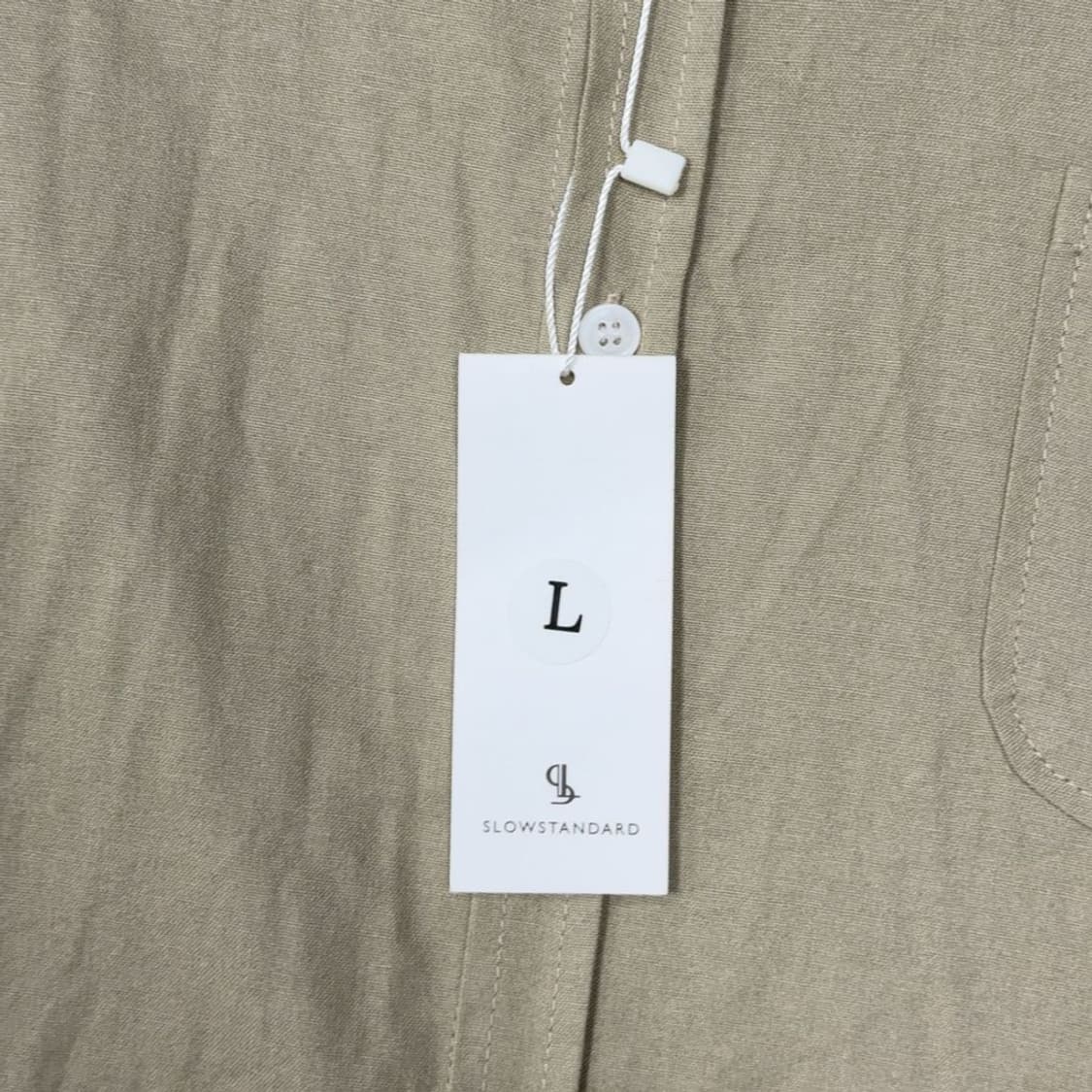 라퍼지스토어 비스코스 오버핏 카키 베이지 셔츠 L 상품이미지5