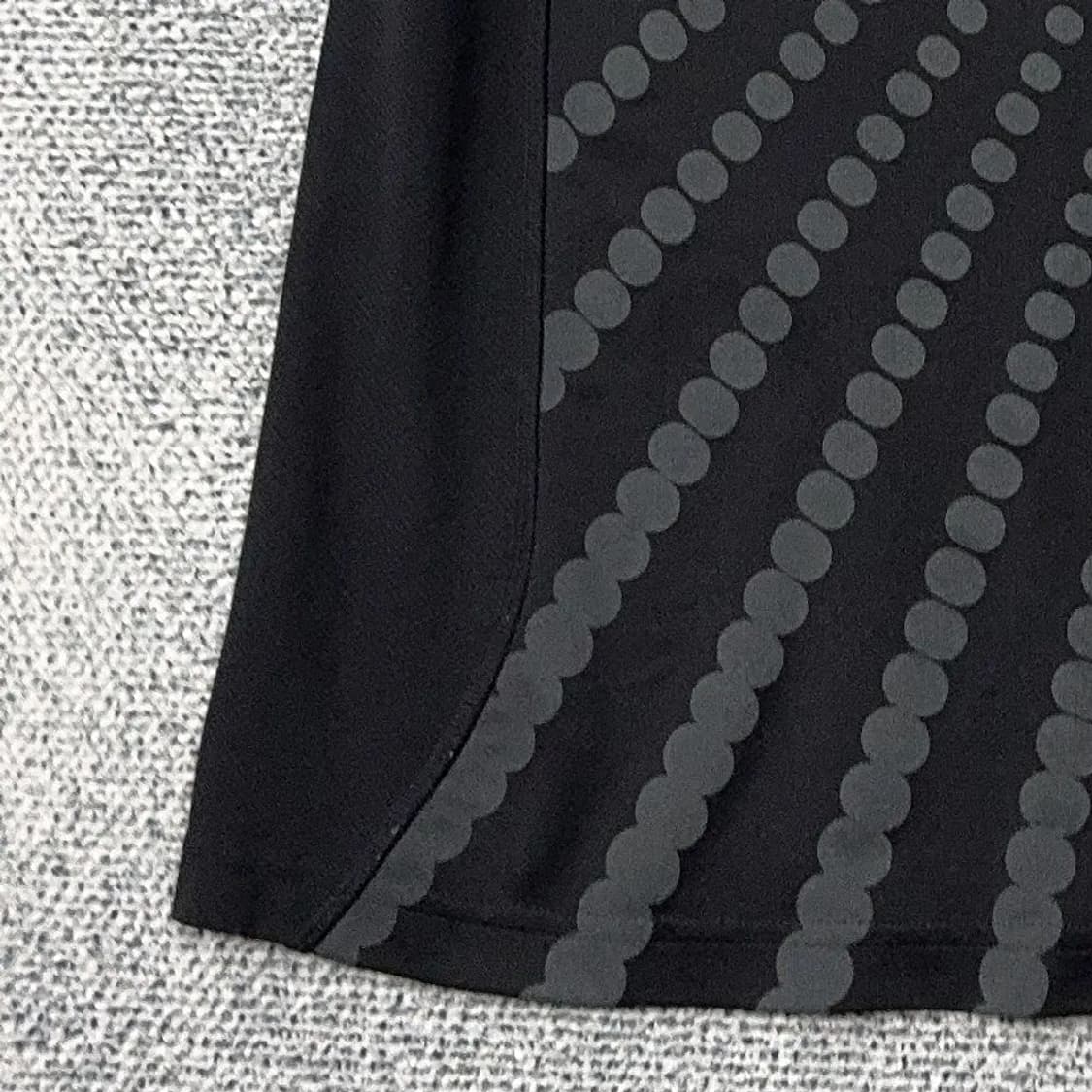 아디다스 블랙 로고 기능성 반팔 카라티 L 상품이미지5