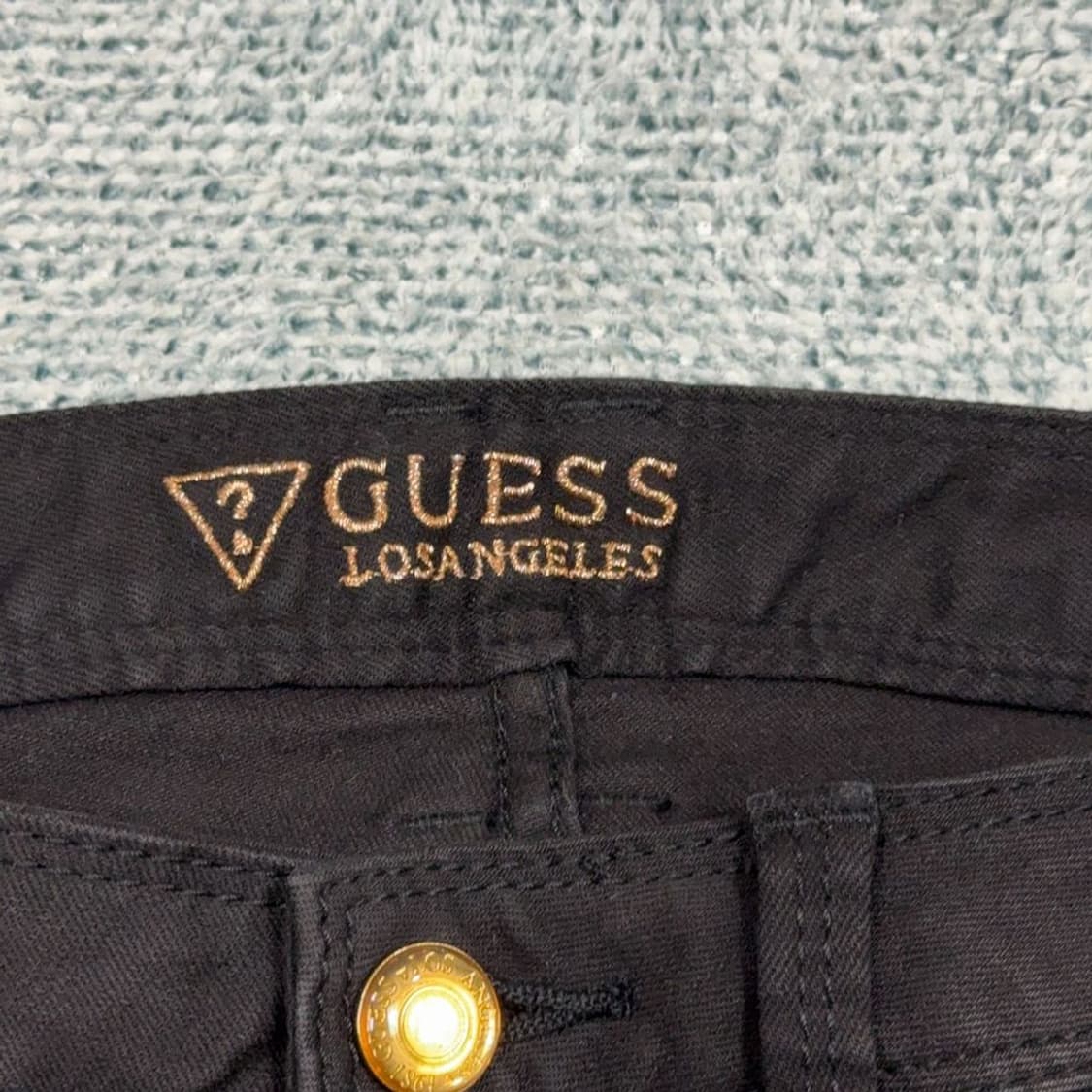 게스 블랙 삼각 로고 스키니진 26 상품이미지6