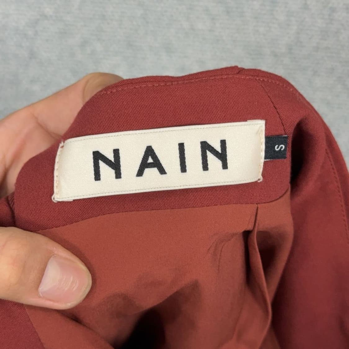 NAIN 레드 롱 스커트 S 상품이미지5