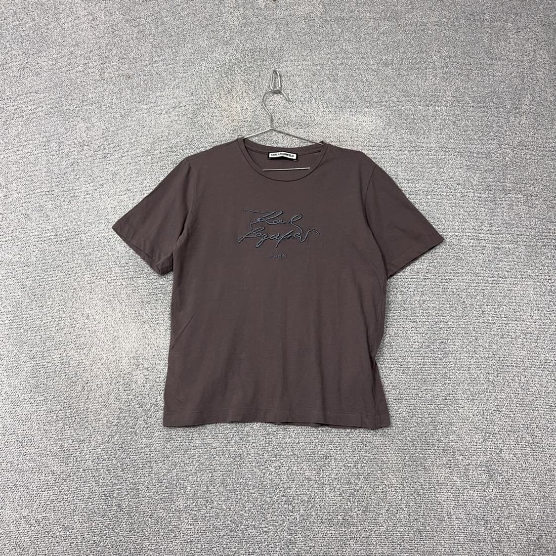 칼 라거펠트 프린팅 브라운 반팔 티 90 상품이미지1