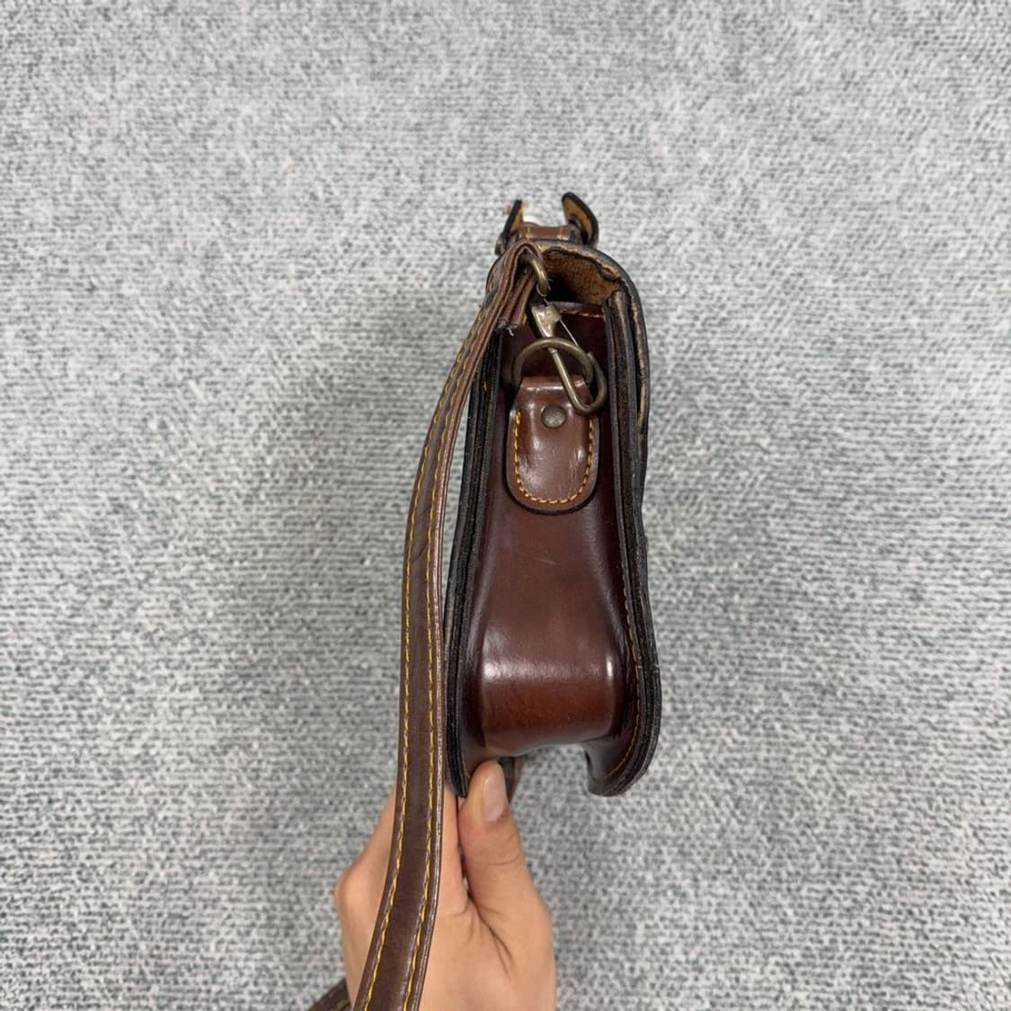 빈티지 웨스턴 브라운 레더 크로스백 상품이미지3