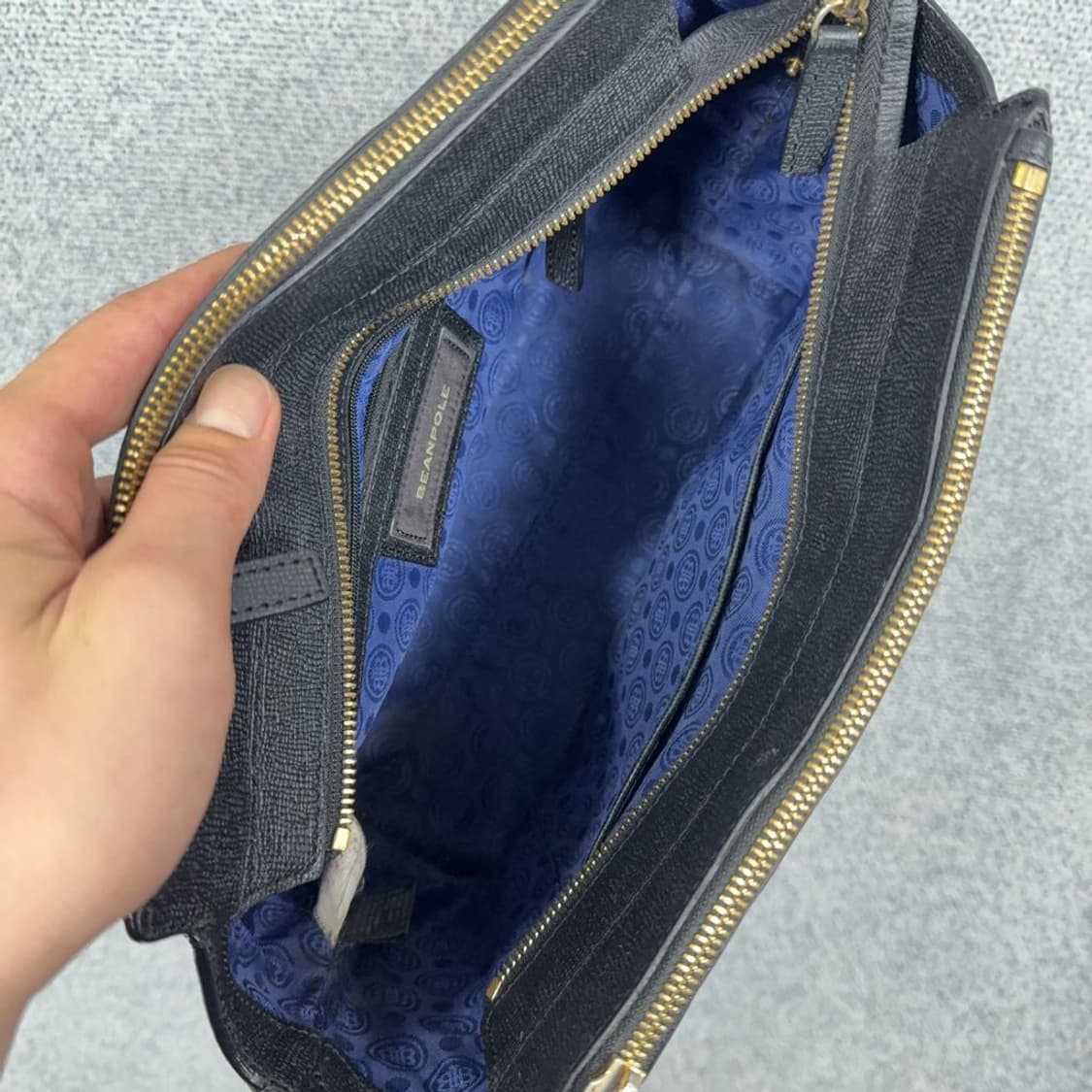 빈폴 블랙 금장 레더 토트백 상품이미지6