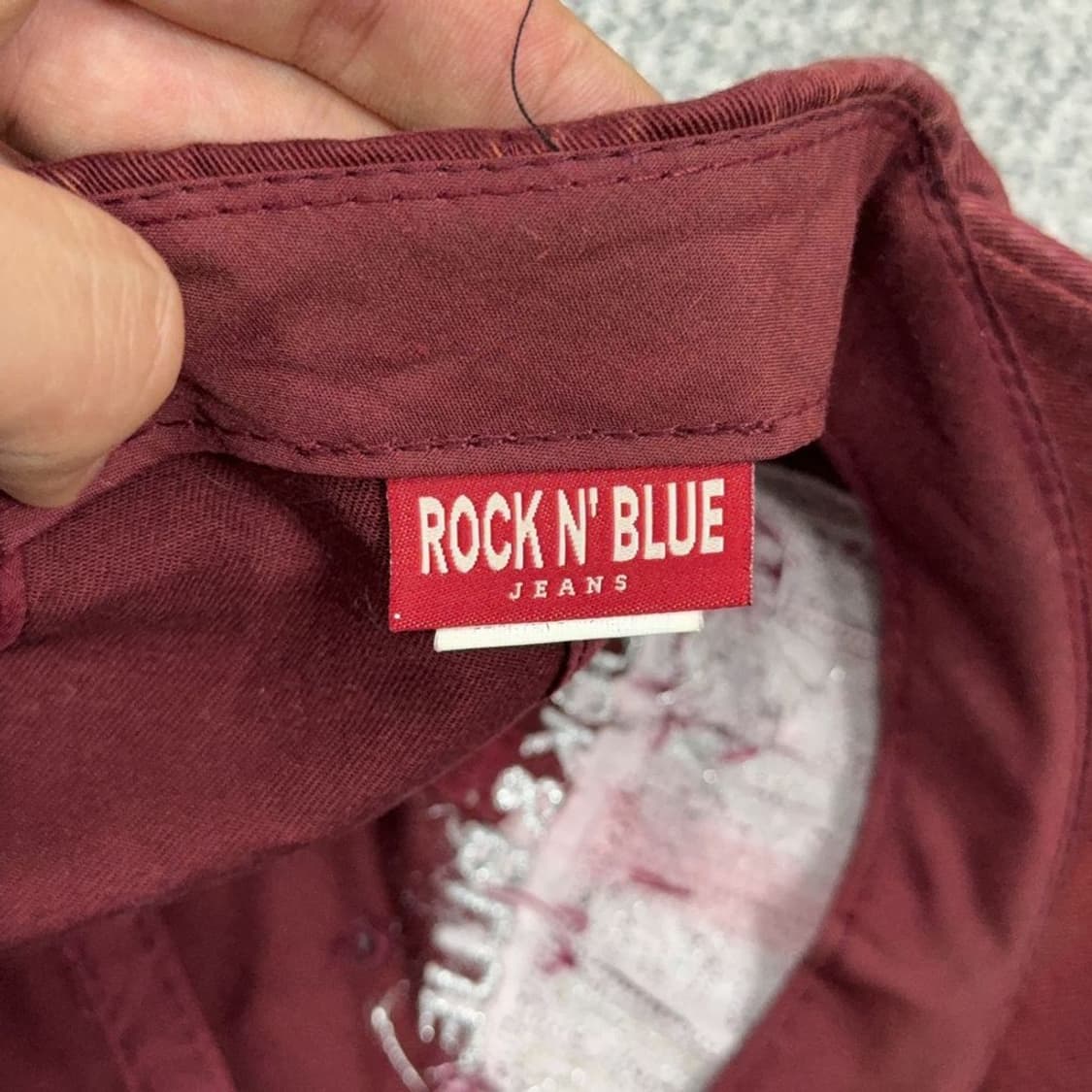 빈티지 버건디 워싱 볼캡 상품이미지6