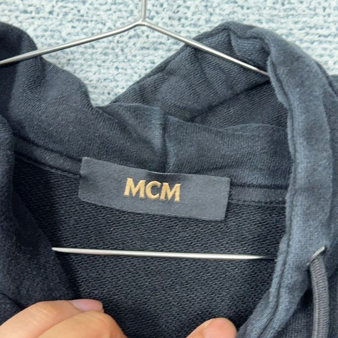 MCM 빈티지 프린팅 블랙 후드티 XL 상품이미지5