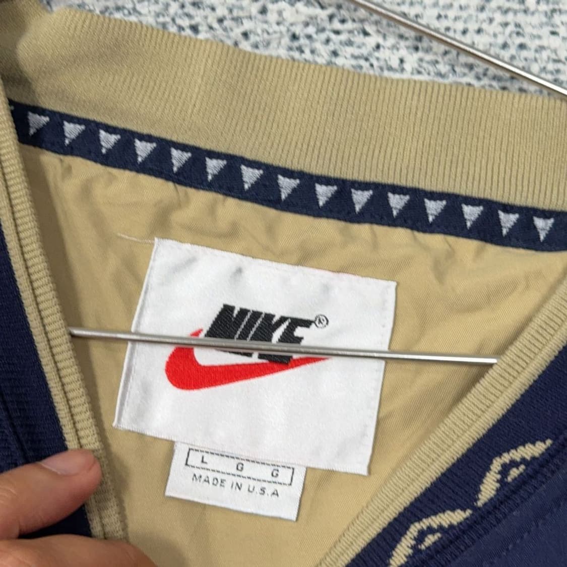 나이키 USA 빈티지 네이비 올드스쿨 웜업 L 상품이미지4