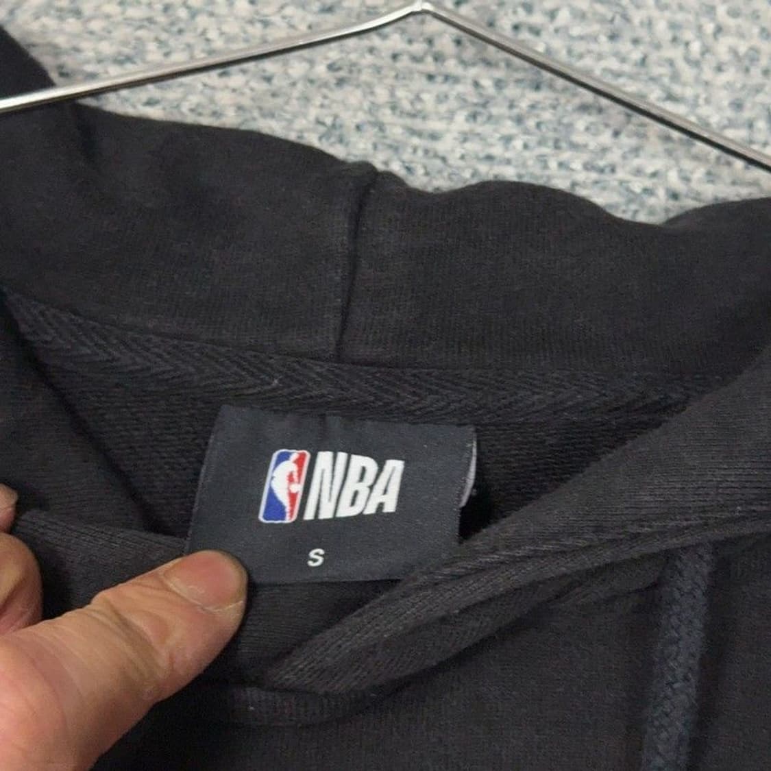 NBA 클리블랜드 로고 블랙 후드티 S 상품이미지3