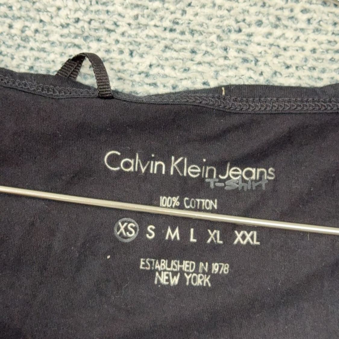캘빈클라인 Y2K 프린팅 블랙 반팔 티 XS 상품이미지5