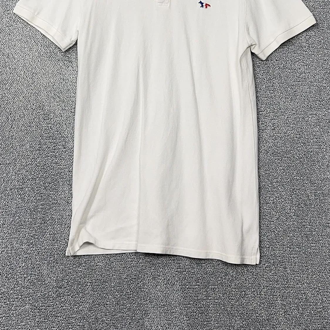 메종키츠네 폭스 패치 화이트 카라티 L 상품이미지4